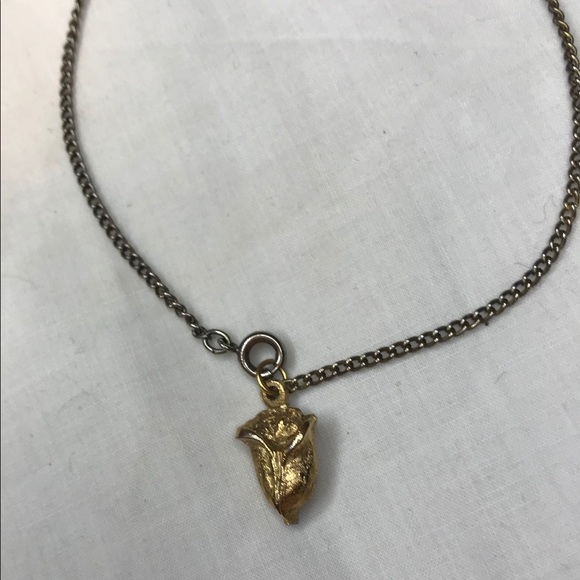 Gold Tint Rose Charm Bracelet - Picture 2 of 5